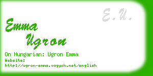 emma ugron business card